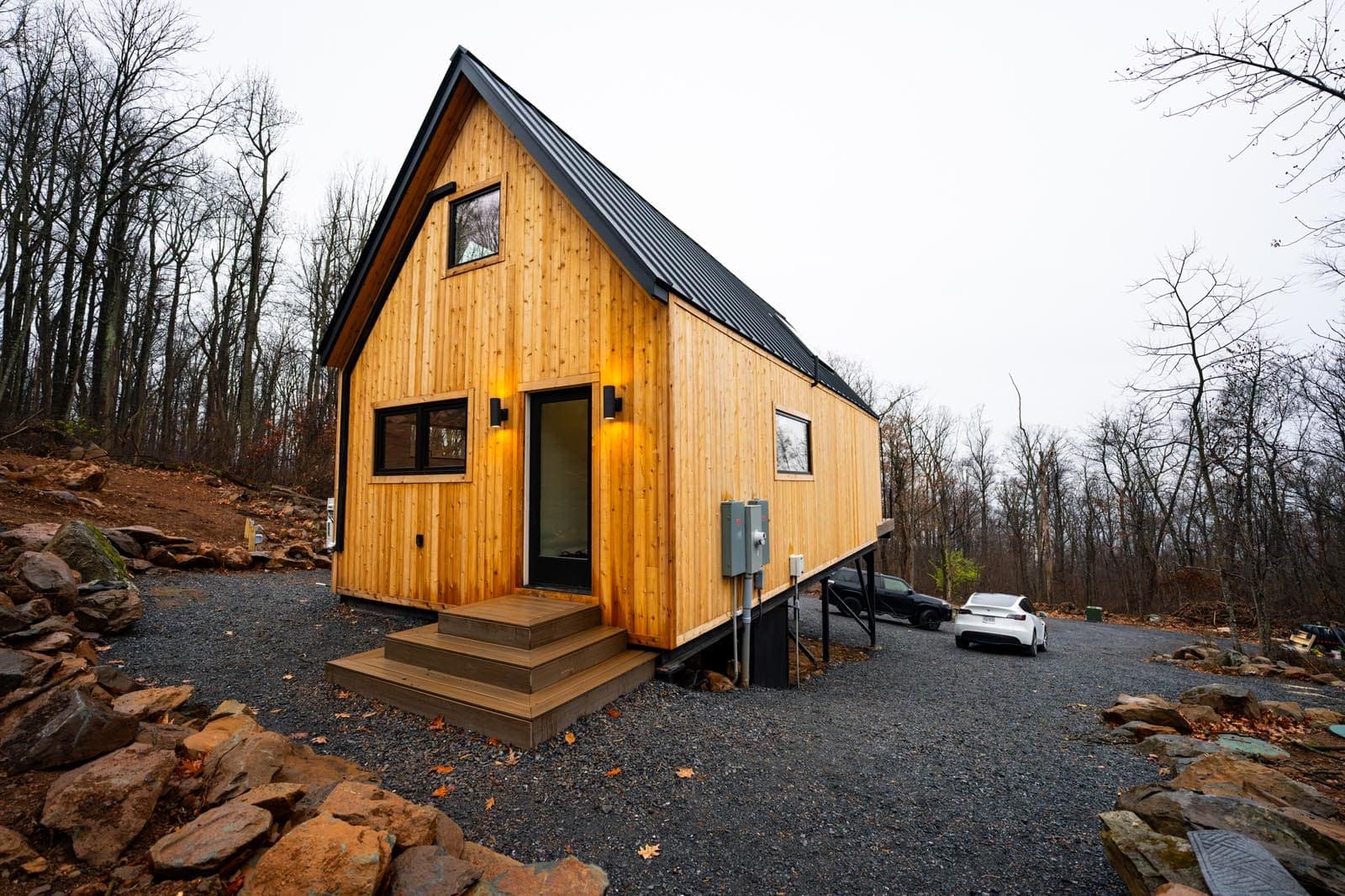 Royal Oak Retreat cedar A-frame cabin